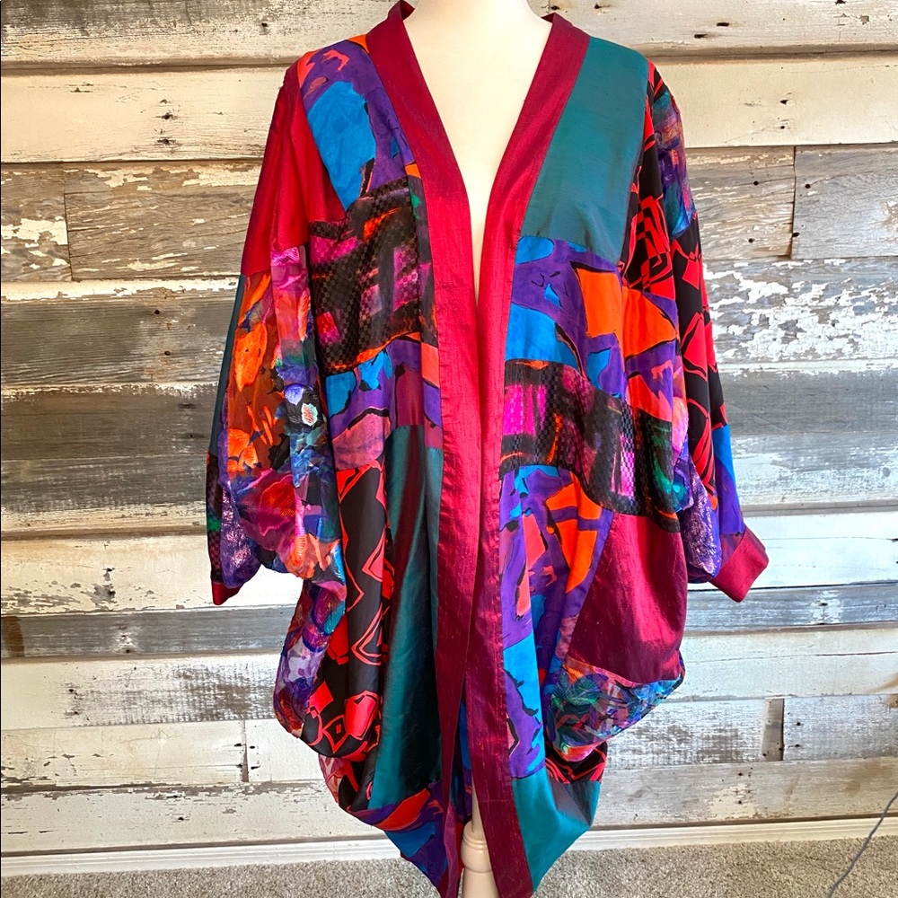 Maggie Shepherd Designer Art Kimono Vtg Australia